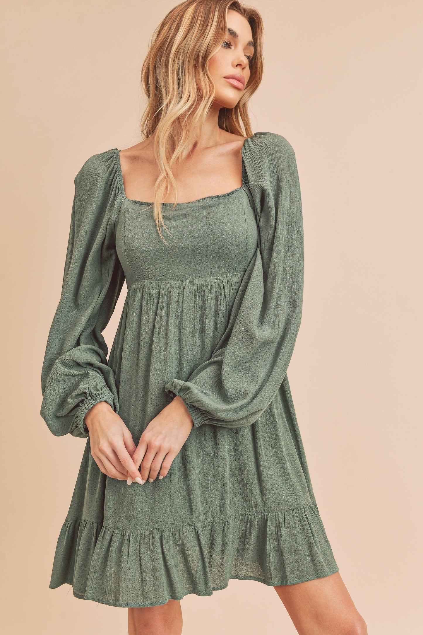 Beyah Dress Eucalyptus
