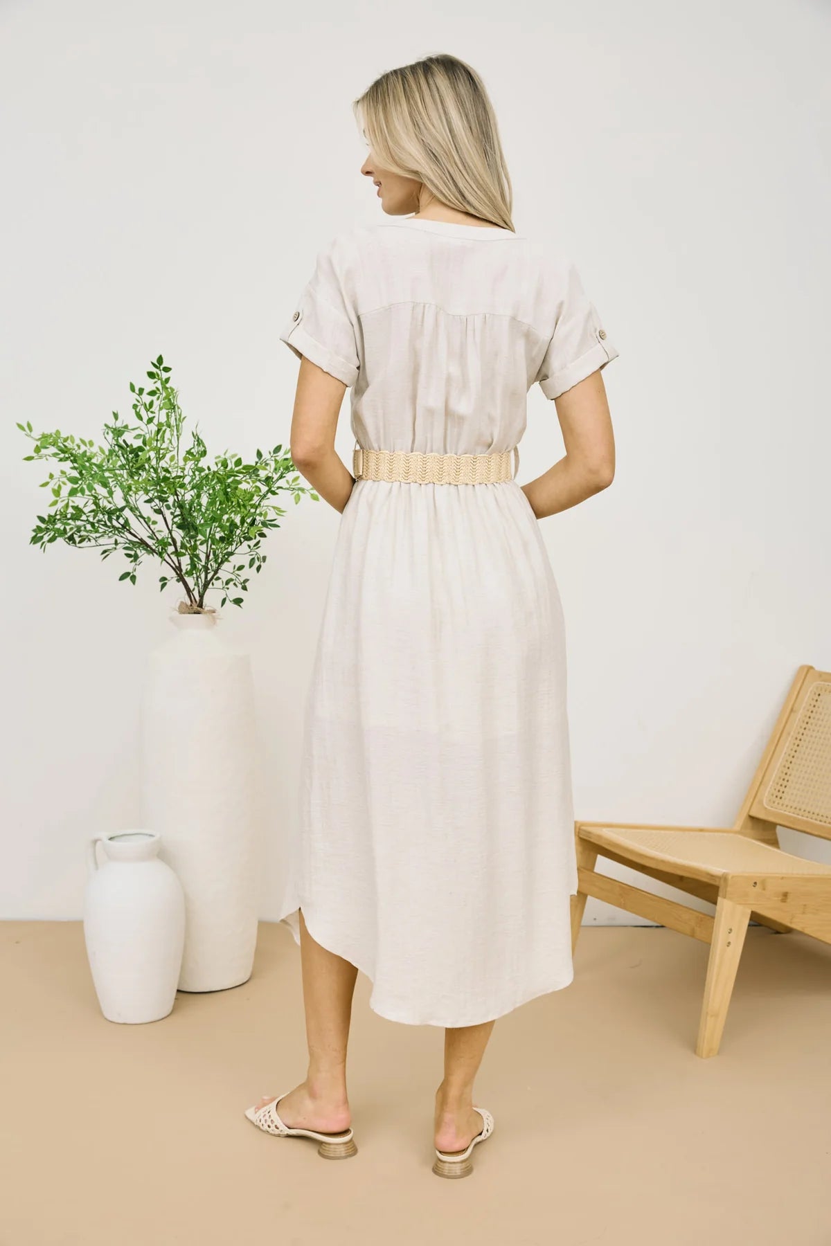 Sarah Belted Midi