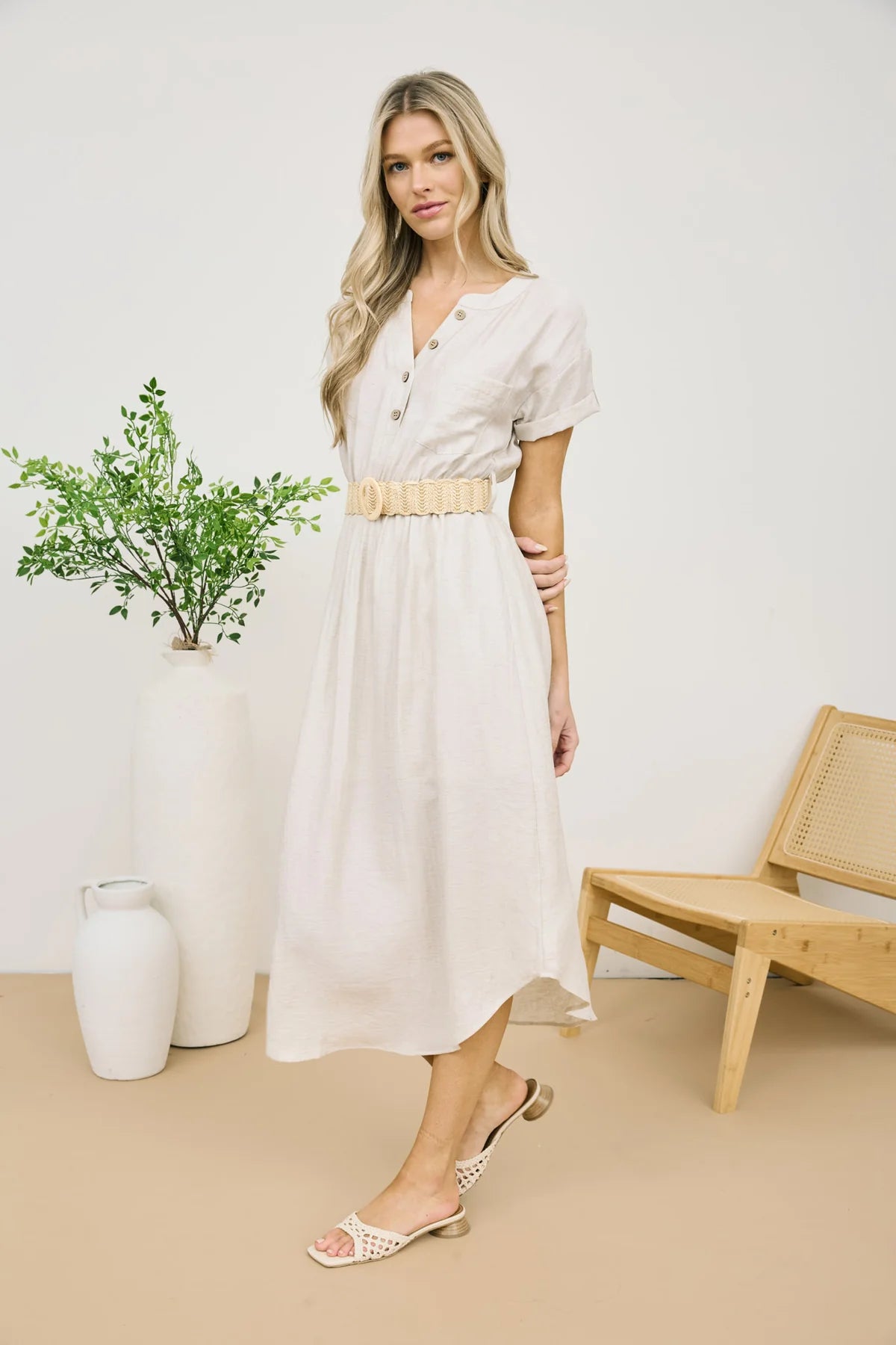 Sarah Belted Midi