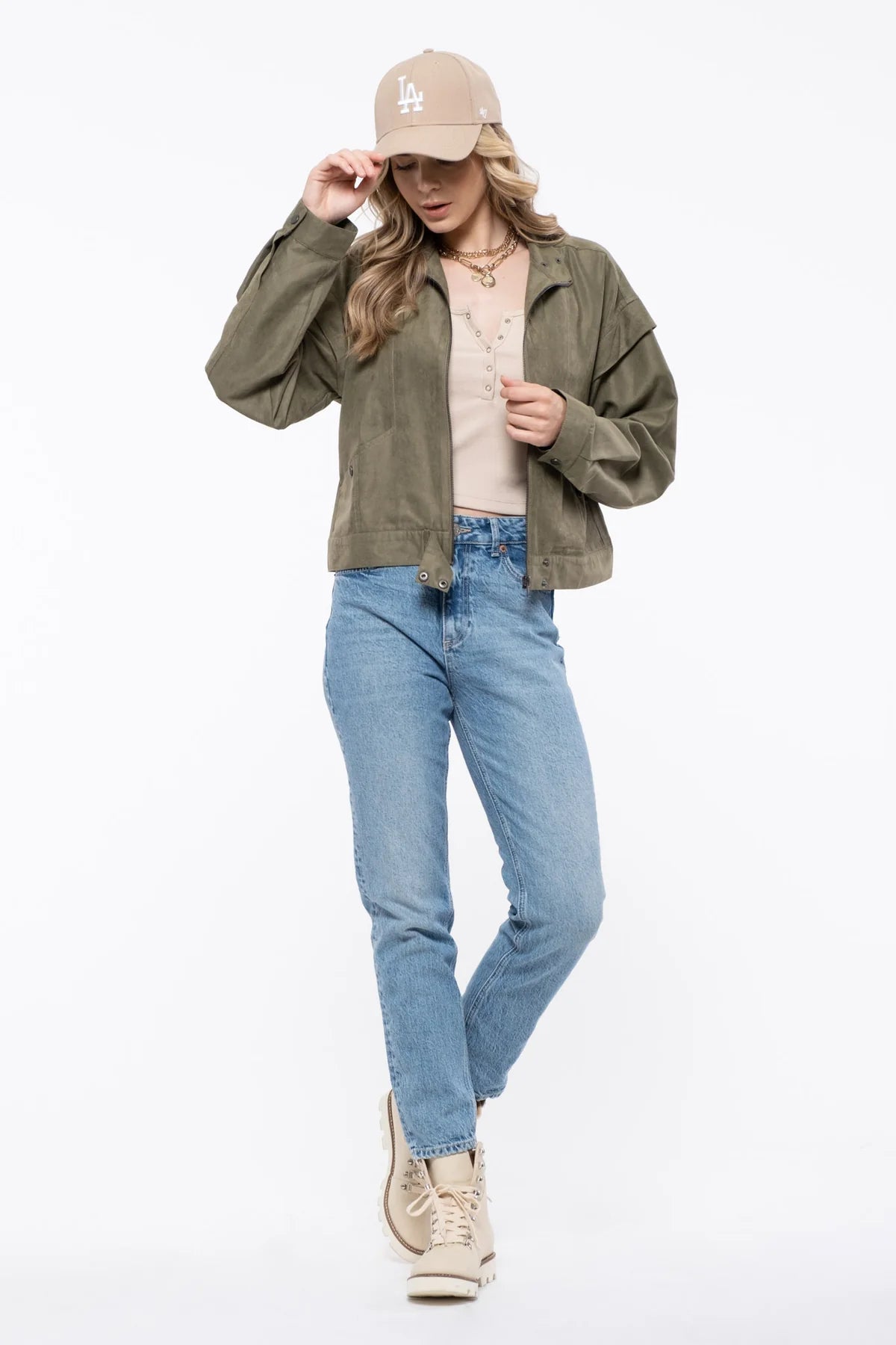 Moto Jacket - Olive