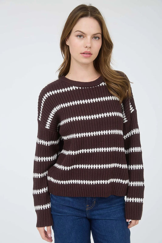 Crewneck Sweater - Brown