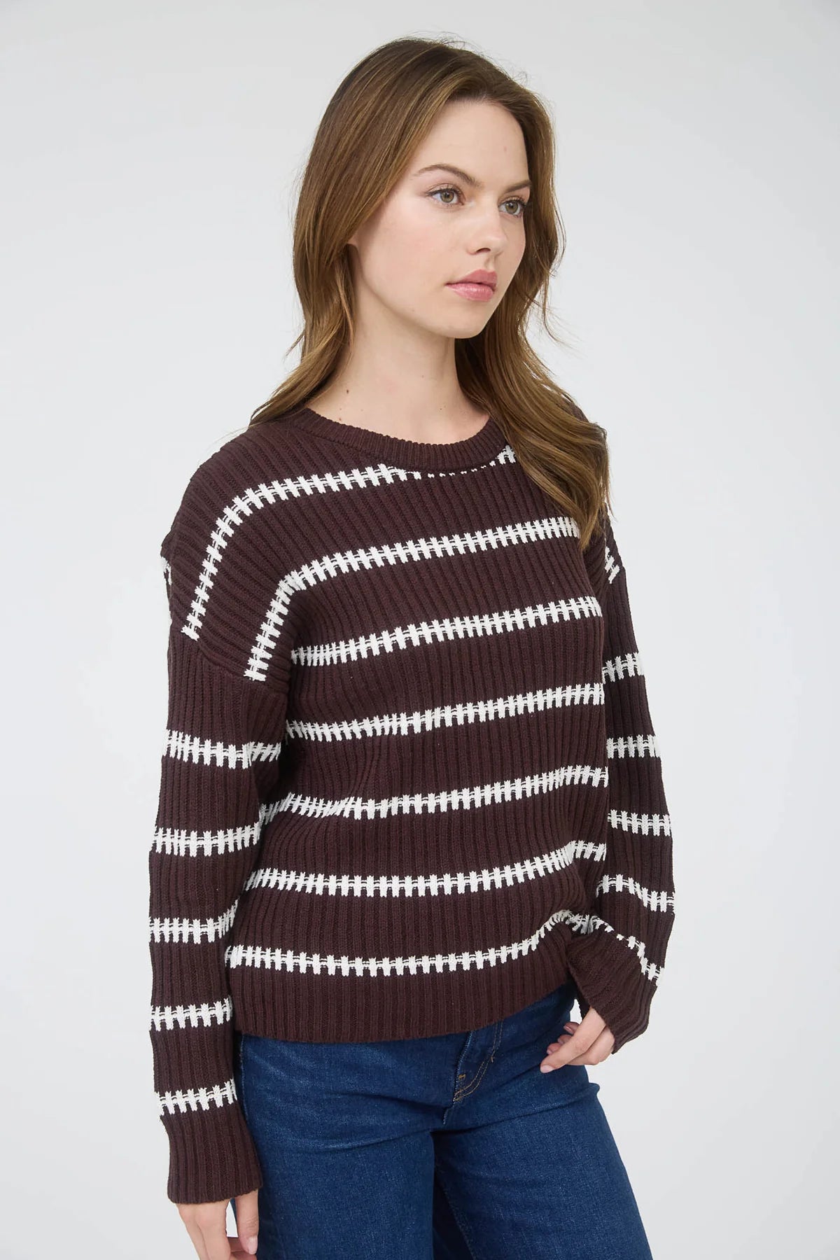 Crewneck Sweater - Brown