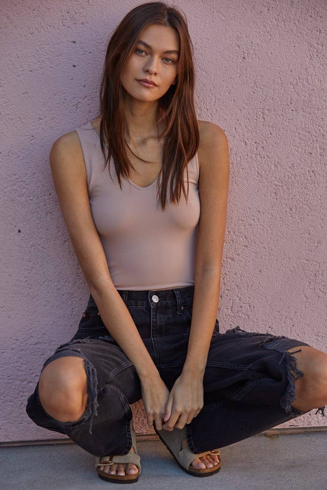 Talk Later Tank - Black