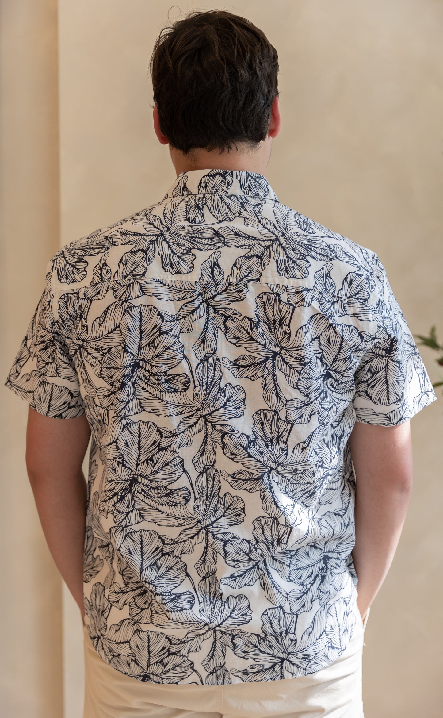 Blue Floral Button Up