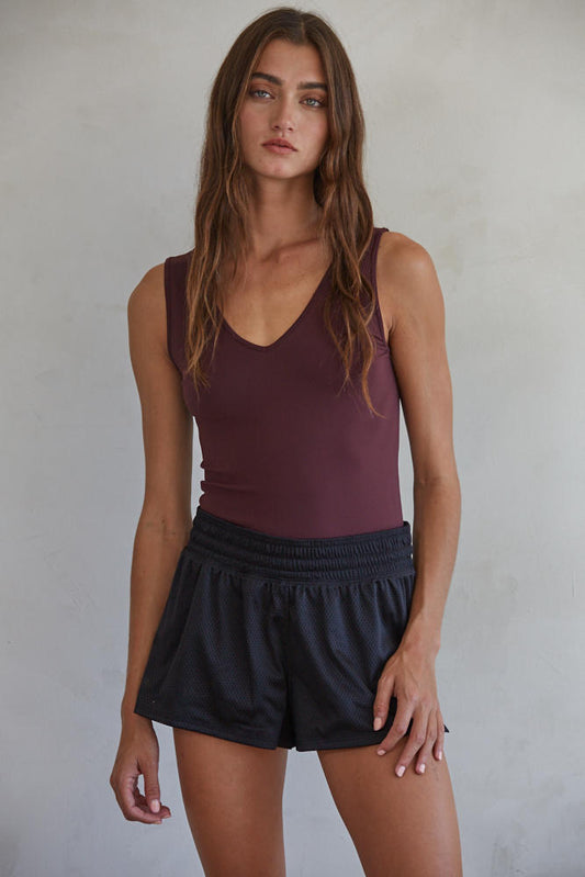 Talk Later Tank - Cassis