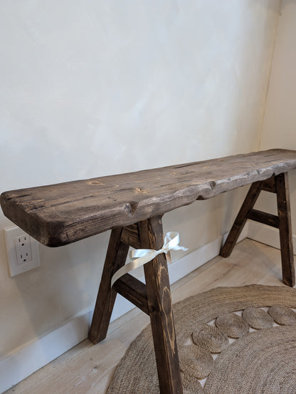 Vintage Inspired Bench - Aged Oak